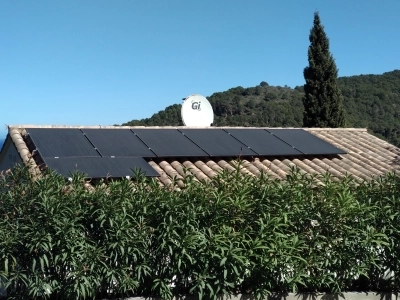 solar energy in a house installation