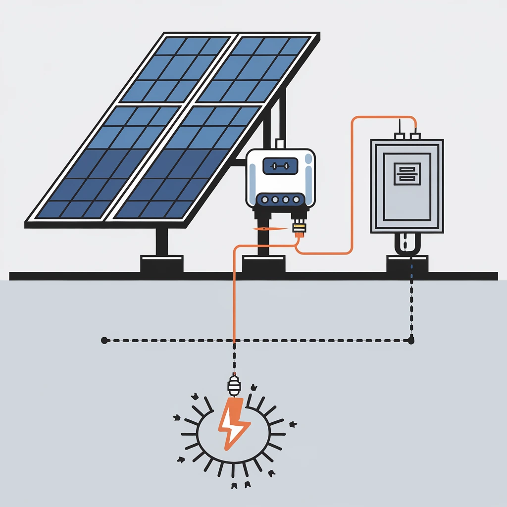 solar earthing diagram